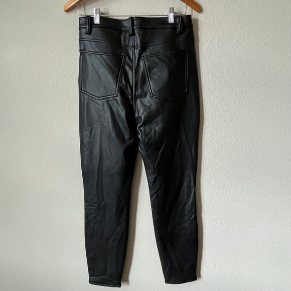 Soft Surroundings Faux Leather High Rise Skinny Pants Black‎ Size 8 - Picture 2 of 11
